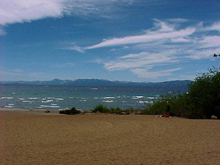 The beach at King's Beach