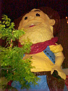 Giant gambling cowboy