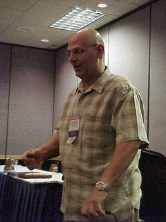 Simon Margolis at Newcomer's Meeting