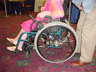 Lever drive wheelchair