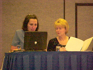 Kathleen Barnes, RESNA Secretary, and Mary Binion