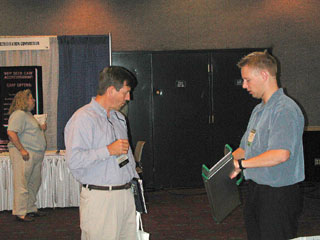 Tony checks out the plastic ramp