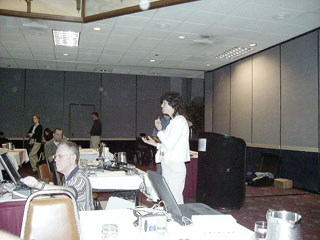 Michelle Lange at a preconference session
