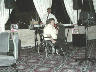 Singer at Dance Night