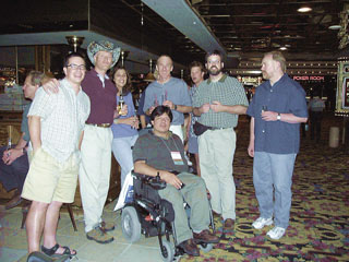 Ramon Castillo and friends pose for the camera