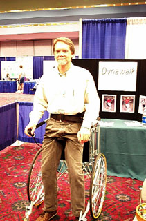 Mark McGrew in standup wheelchair