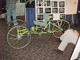 In the exhibit hall - an unusual 3-wheeled bike