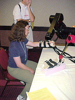 Trying out the MIME robot