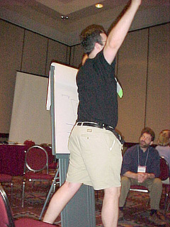 Joel Turmo, an enthusiastic presenter