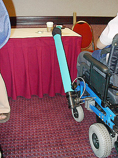 A wheelchair mounted robotic arm