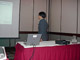 A researcher from Korea attended the conference. He presented in an AAC Scientific Paper session on a sign language / computer recognition system based on a "hidden Markov model".