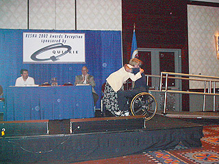 Rory Cooper accepts his award