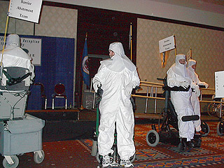 Barrier Abatement Team gets into position