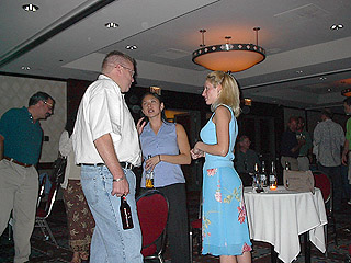 Unidentified person with Shannon and Chastity Mosier (RESNA office)