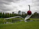Cherry and spoon sculpture in Minneapolis' Sculpture Garden