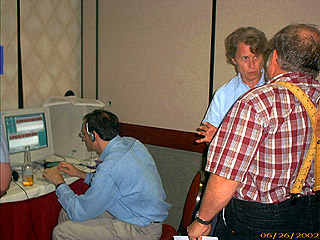 At the DecTalk display