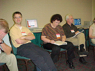 Todd Schwanke and Sharon Ferrell at SIG-11 meeting