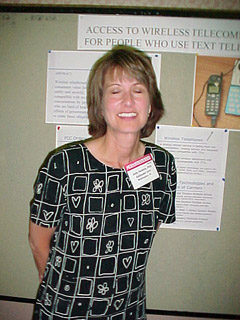 Judy Harkins anticipates the flash