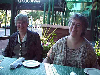 Debby Gilden & Cheryl Trepagnirer dining at Sophia