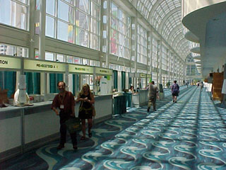 Convention Center registration area