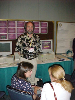 DJ at his computer demonstration session