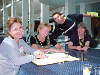 Carrie Brown, Mary Binion, Molly Story, and Kevin Caves