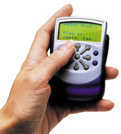photo of thumbscript handheld device