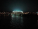 photo of Three River's Stadium at night